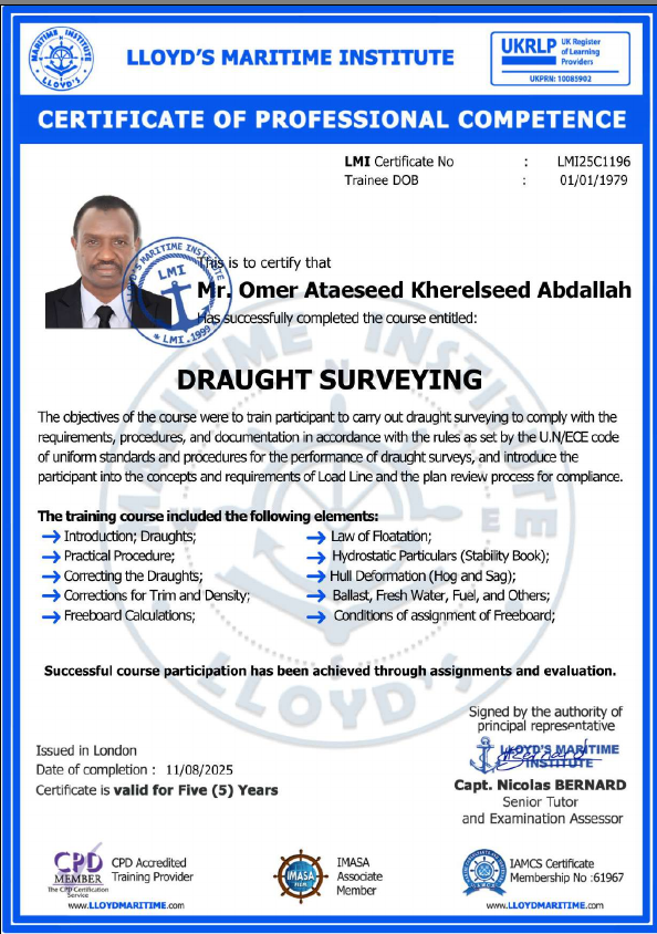 Draught Surveying